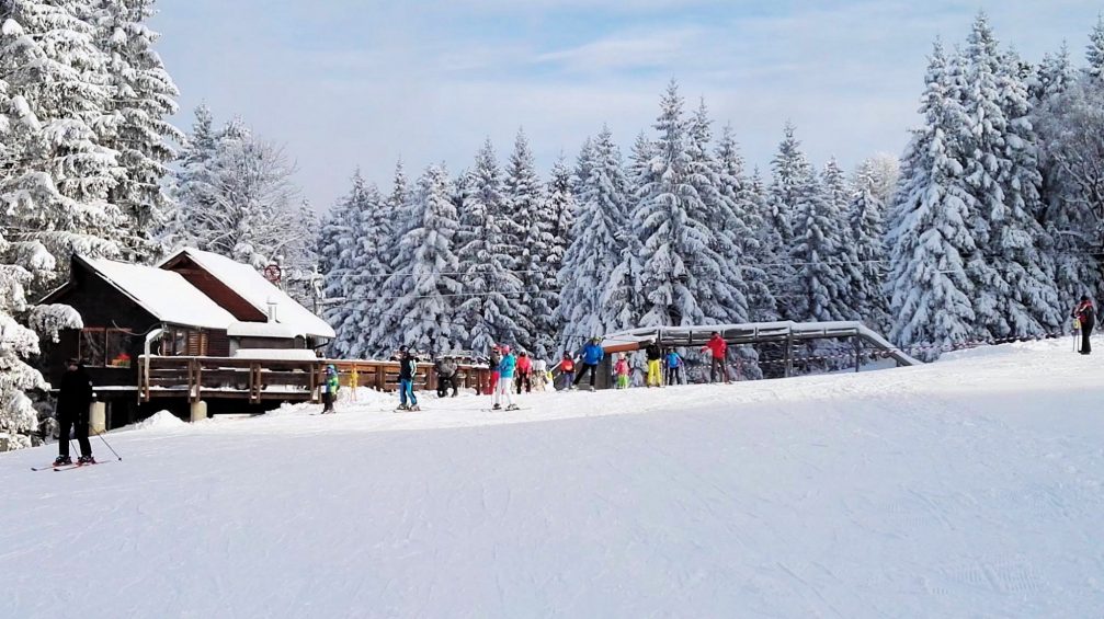 Maribor Pohorje Ski Resort decked in white with fresh snow