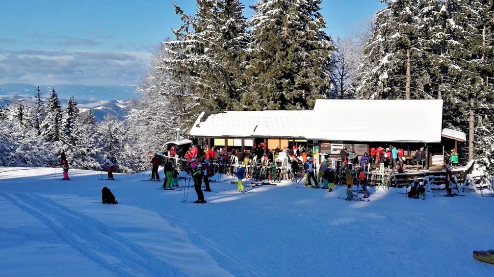 A restaurant at Maribor Pohorje Ski Resort in Slovenia