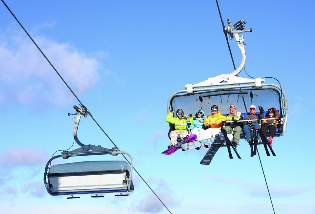 Chair lifts a Mariborsko Pohorje Ski Resort in Maribor