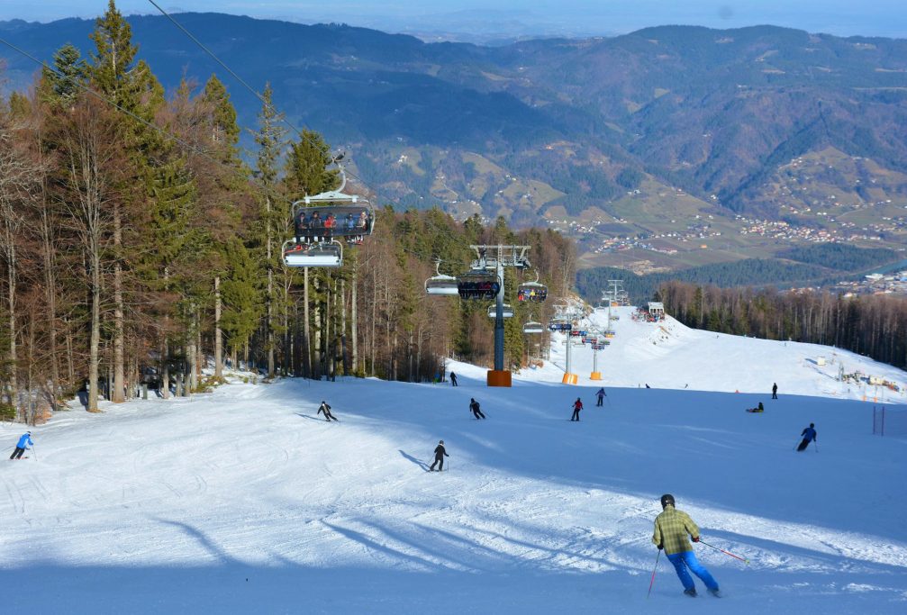 Mariborsko Pohorje Ski Resort in Maribor, Slovenia