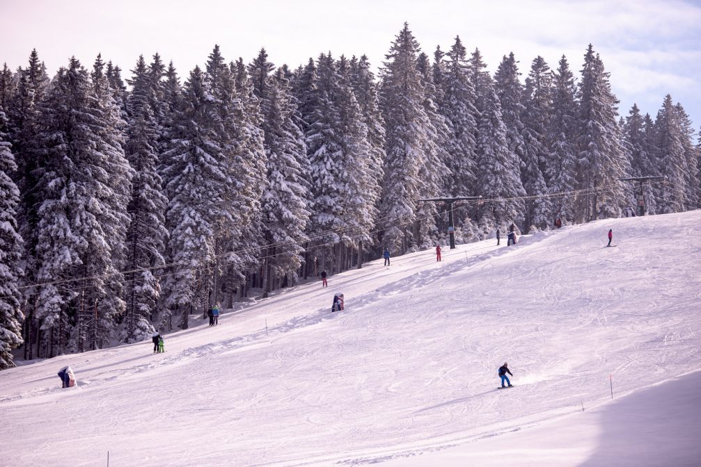 Great conditions with fresh, new snow at Rogla Ski Resort in Slovenia