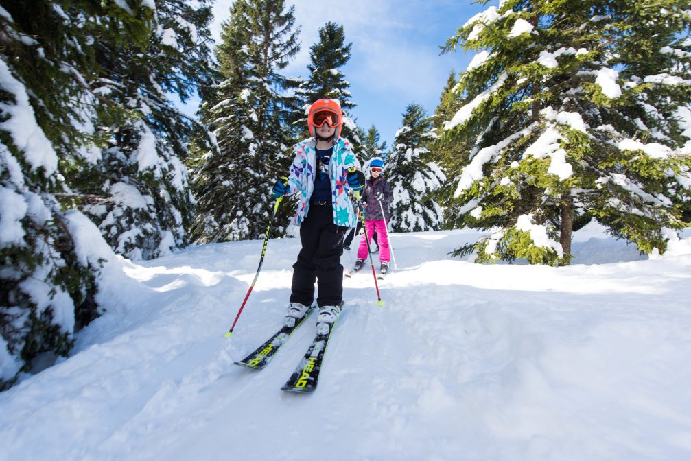 A group of beginners at Rogla Ski Resort in Slovenia