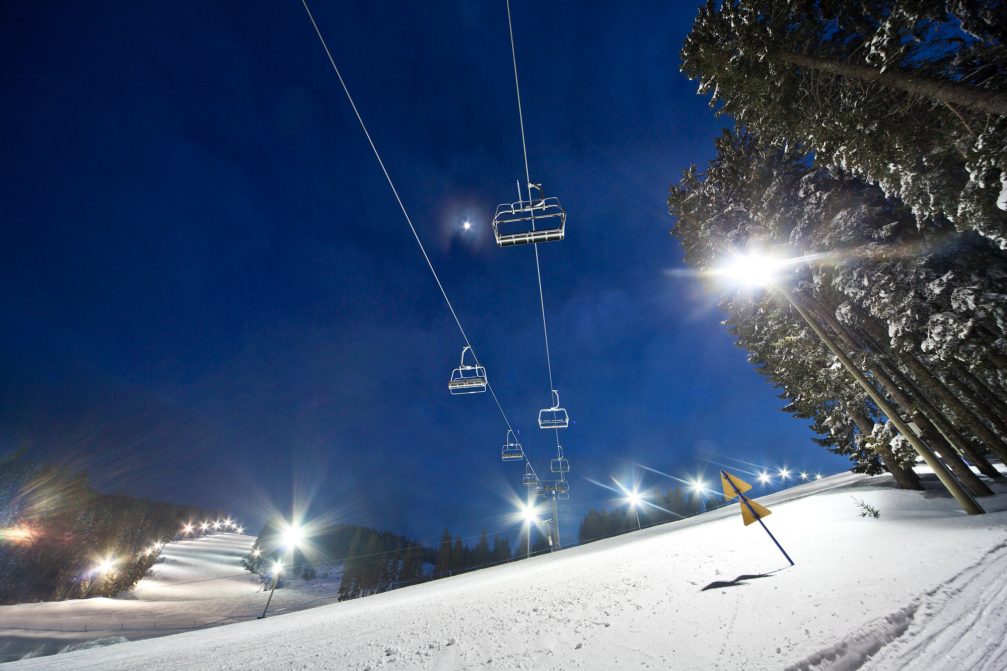 Night skiing at Rogla Ski Resort