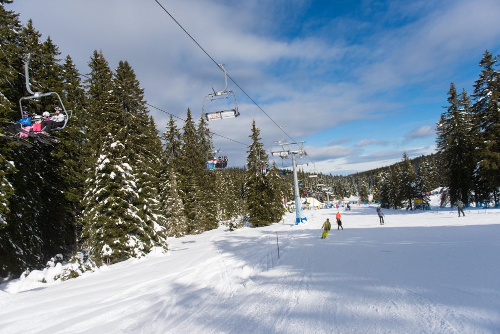 Slopes of Rogla Ski Resort in Slovenia