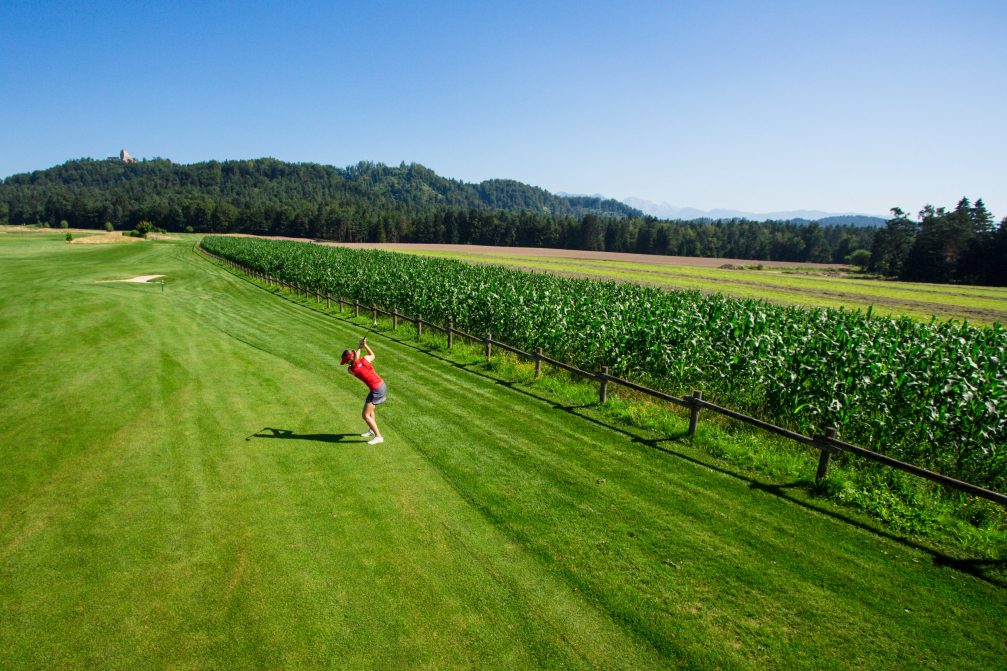 Fairways like a green carpet at Diners CUBO Ljubljana Golf Course in Slovenia