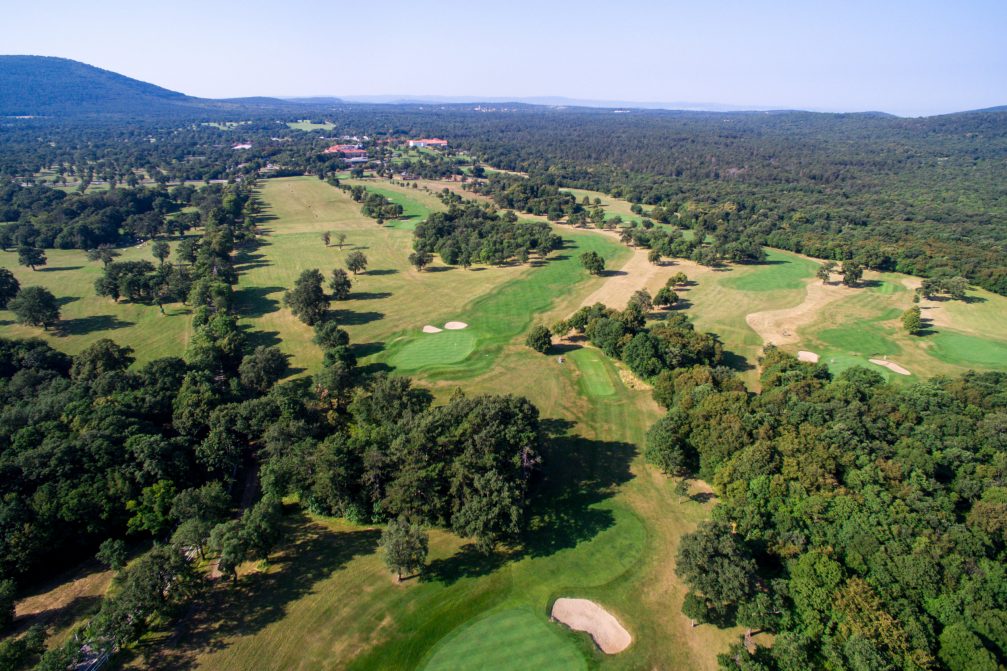 Aerial view of Lipica Golf Course in Slovenia