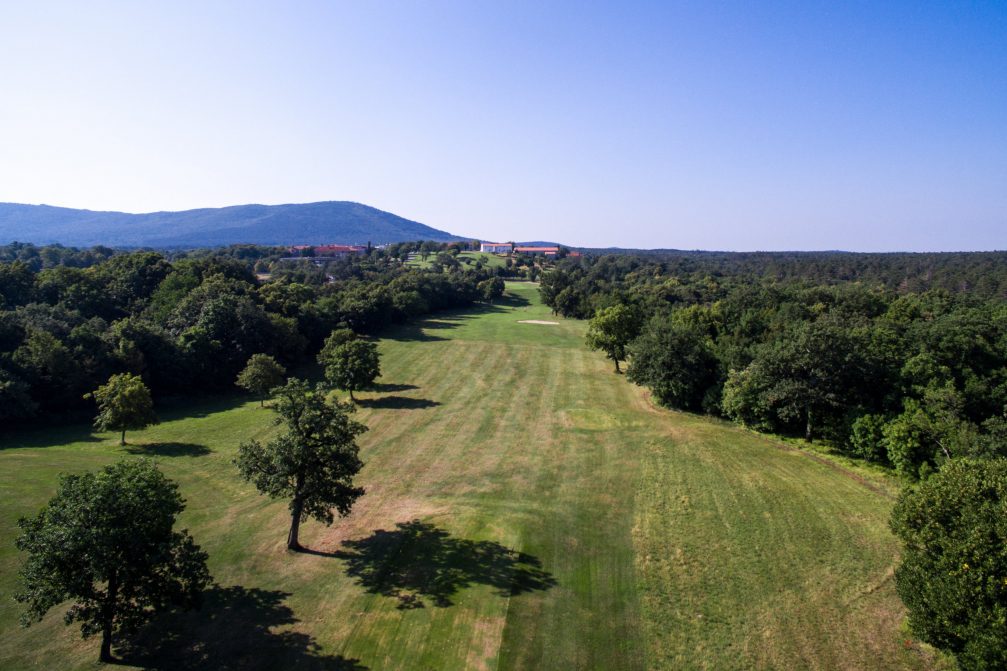 A bird's eye view of Lipica Golf Course in Slovenia