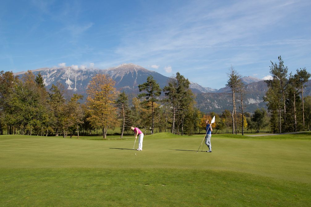 A well maintained Kings Course at Royal Bled Golf in Slovenia in autumn