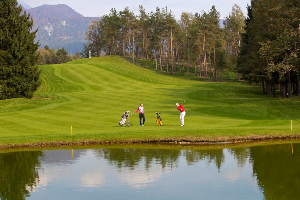 View of Kings Course at Royal Bled Golf in Slovenia