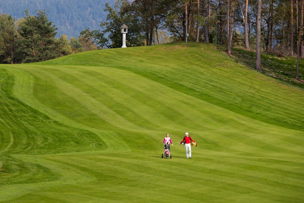 Fairways like a green carpet at Kings Course at Royal Bled Golf in Slovenia