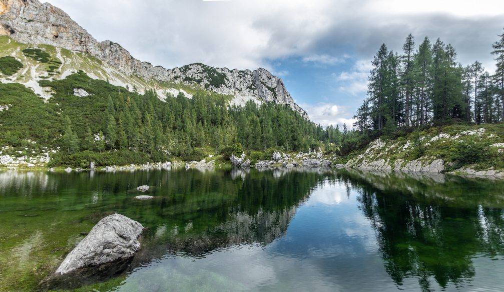 Triglav Lakes valley in Triglav National Park in Slovenia