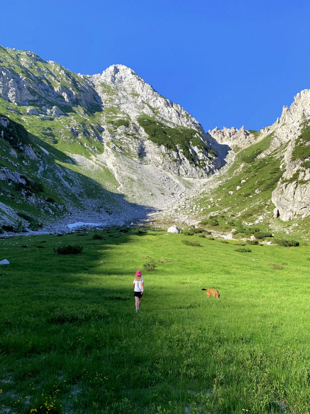 Na Jezercu in Julian Alps in Slovenia