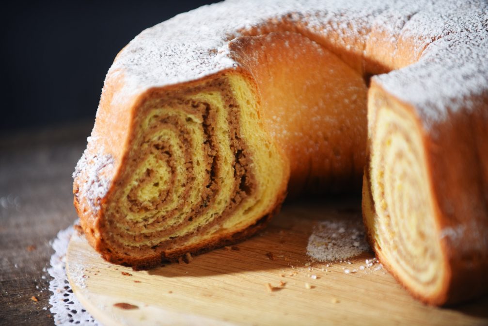 Walnut Potica, a nut roll and a traditional festive pastry from Slovenia