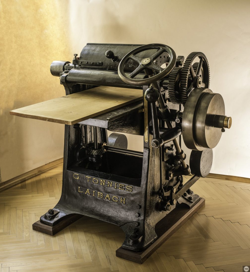 Gustav Tönnies planing machine in Technical Museum Of Slovenia in Bistra