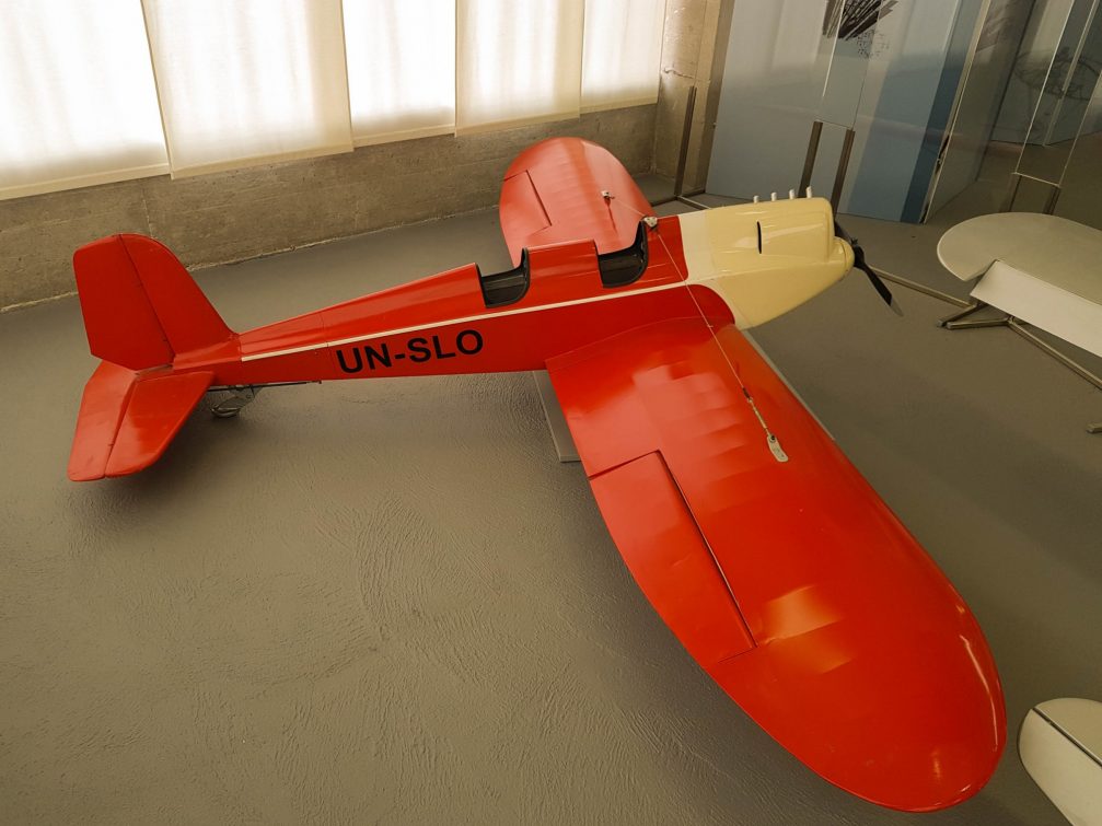 Lojze, the airplane model in Technical Museum Of Slovenia in Bistra