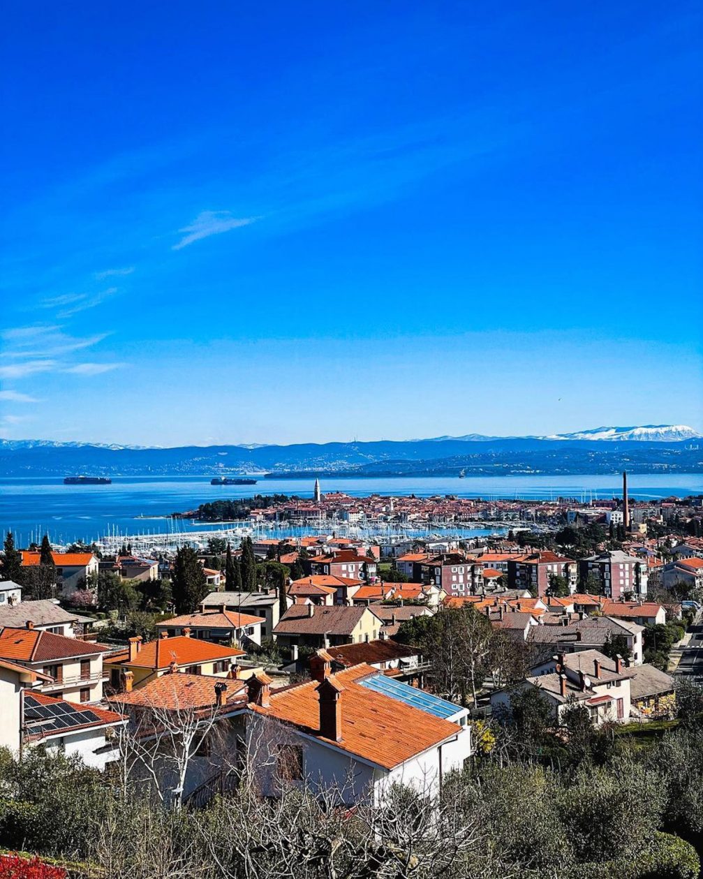 Old fishing town of Izola in Slovenia in early spring