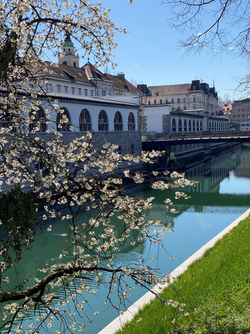 Ljubljana, the capital of Slovenia in early spring