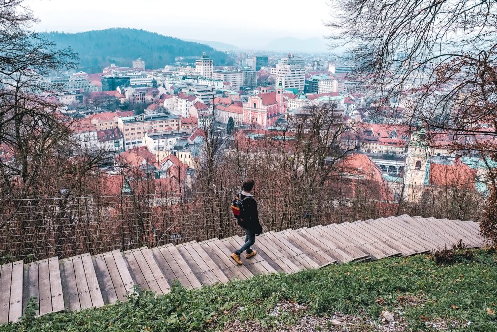 View of Ljubljana Old Town from the Castle Hill