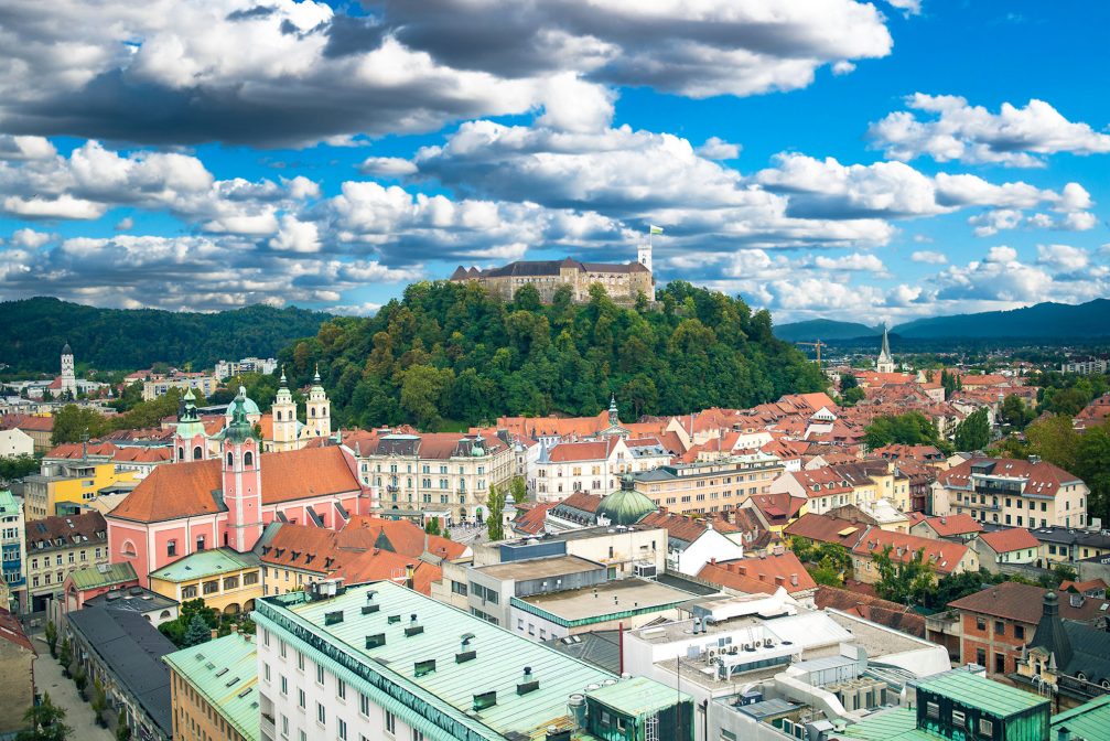Ljubljana, the capital city of Slovenia