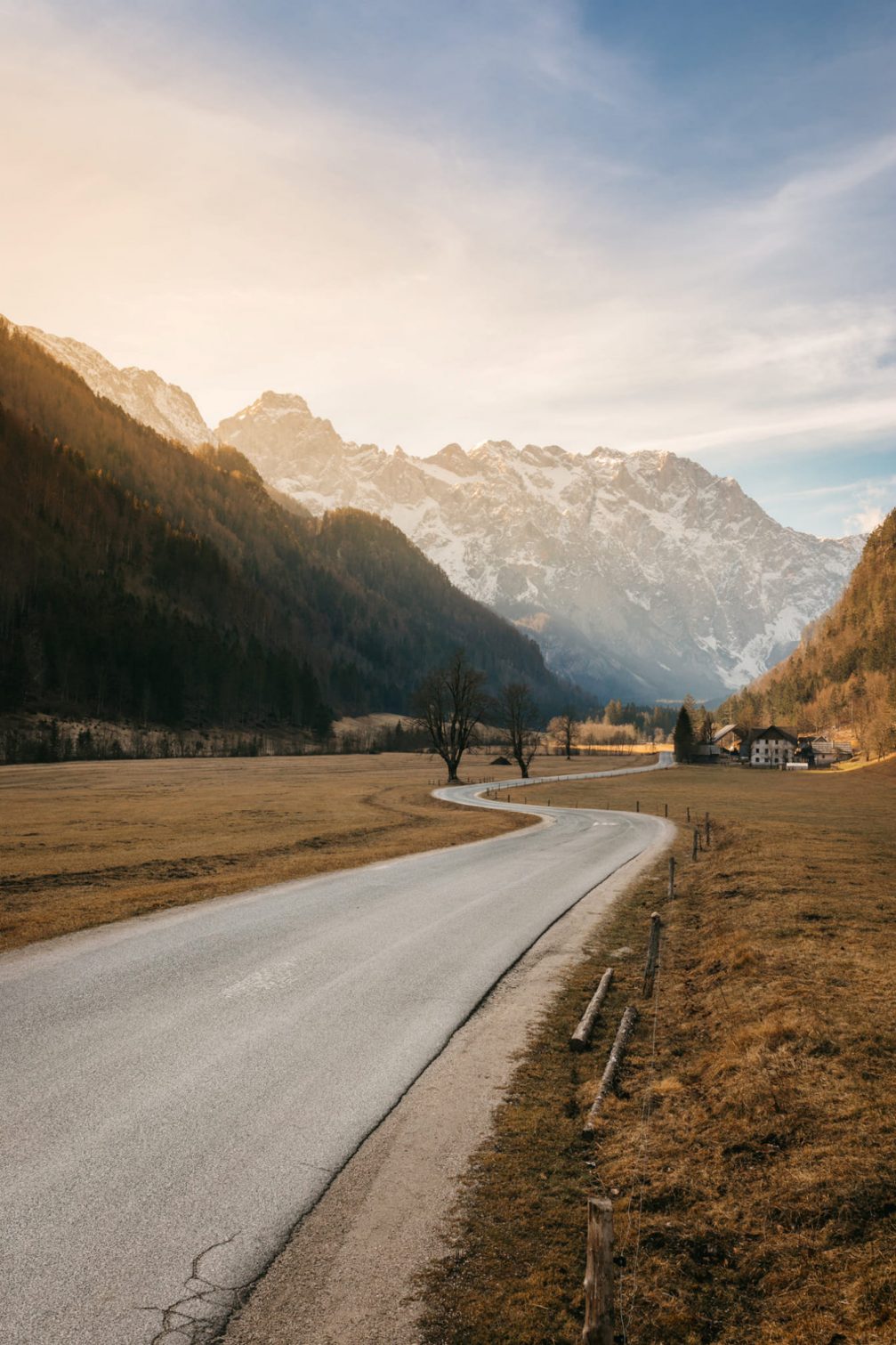 Logarska Valley in Slovenia in early spring