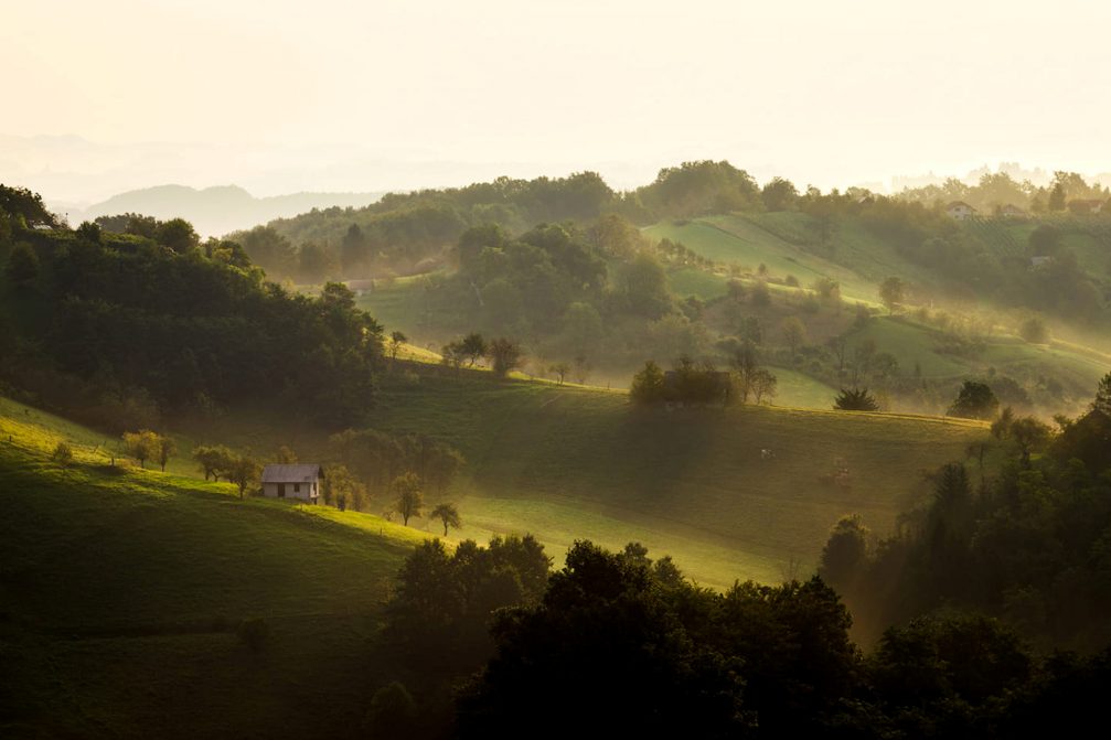 Cmereska Gorca countryside in the Kozjansko and Obsotelje region in Slovenia