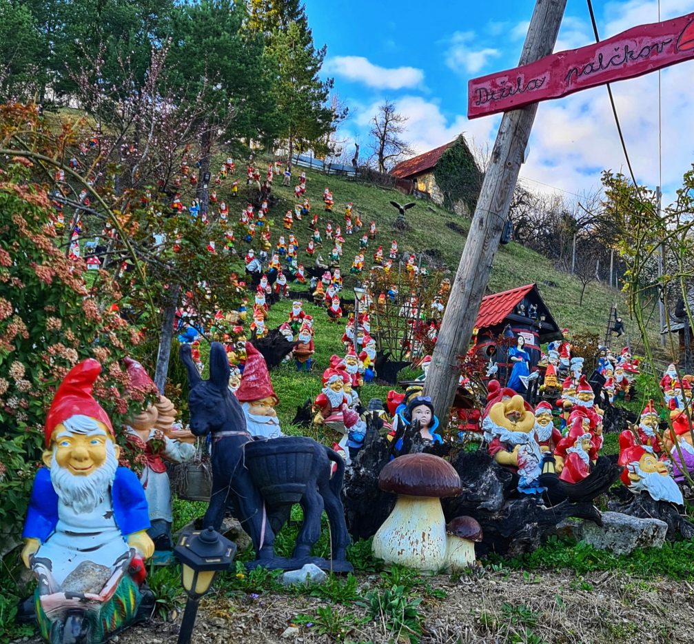 A hillside estate in Jelovo, Slovenia with 2500 figures of dwarfs, animals and other fairy tale creatures