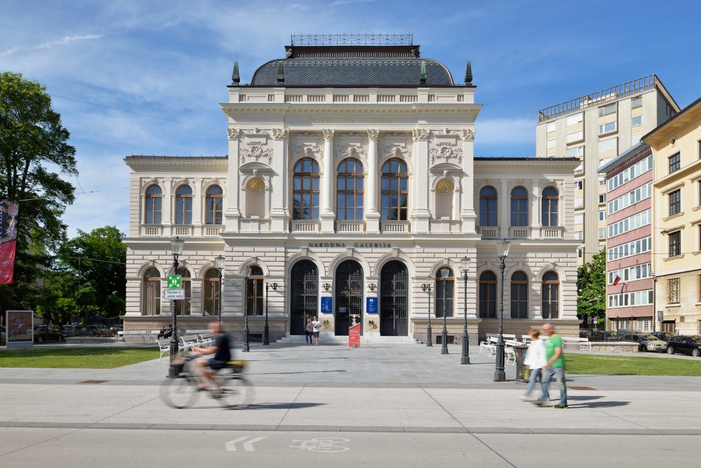 Exterior of National Gallery Of Slovenia in Ljubljana