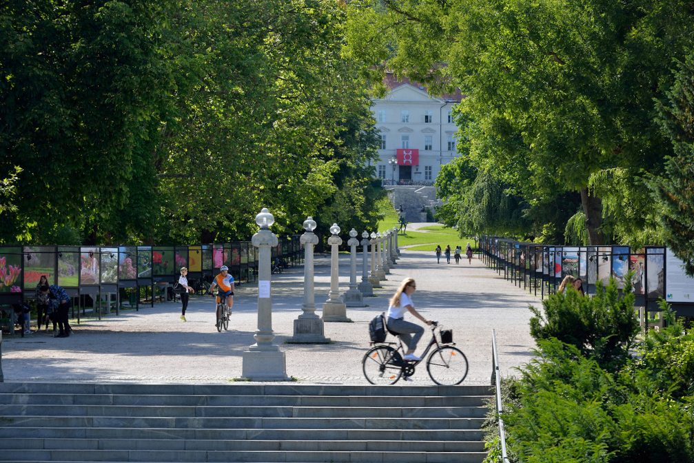 Jakopic Promenade in Tivoli Park in Ljubljana, the capital city of Slovenia