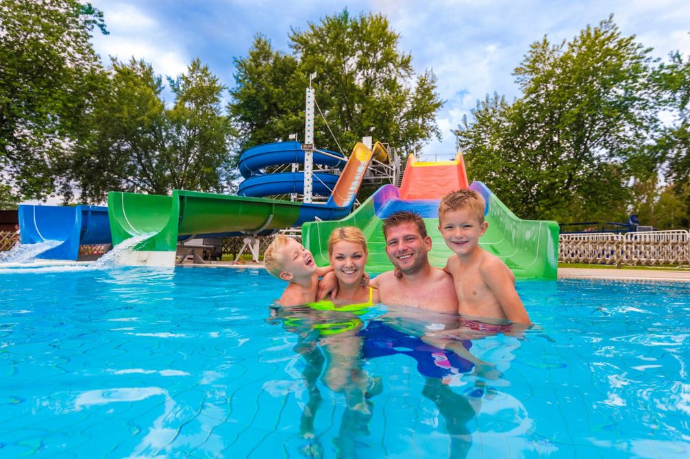 Water slides for children at Terme 3000 Thermal Bath Complex in Moravske Toplice