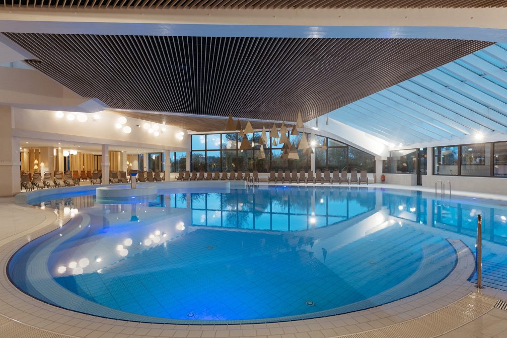 Indoor swimming pool at Terme 3000 Thermal Bath Complex in Moravske Toplice