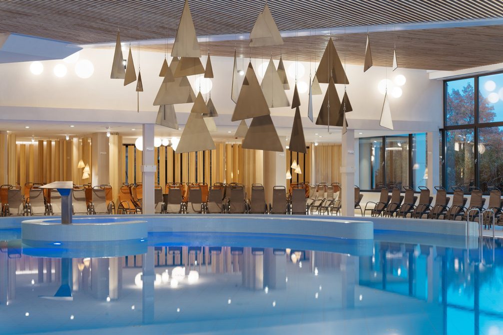 Indoor section at Terme 3000 Thermal Bath Complex in Moravske Toplice