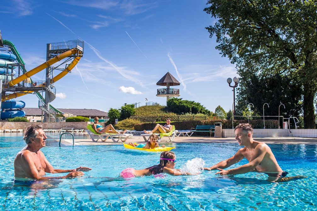 Outdoor section at Terme 3000 Thermal Bath Complex in Moravske Toplice