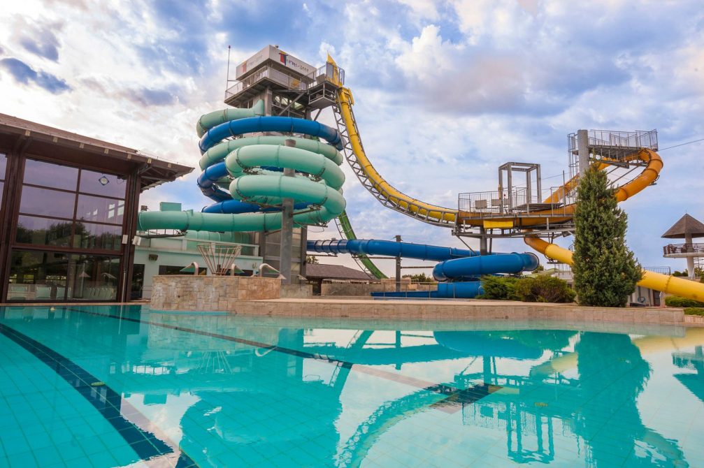 Water slides at Terme 3000 Thermal Bath Complex in Moravske Toplice