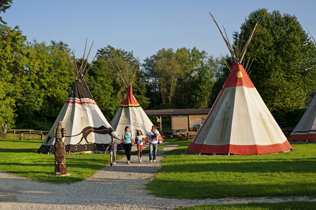 Indian Village accommodation at Terme Catez Thermal Bath Complex in Slovenia