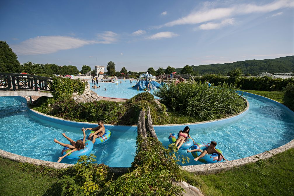 Lazy River attraction Summer Thermal Riviera at Terme Catez Bath Complex in Slovenia