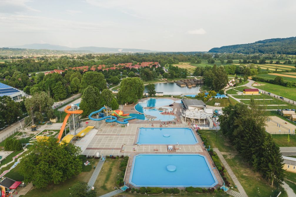 Summer Thermal Riviera pools at Terme Catez Bath Complex and Spa in Slovenia