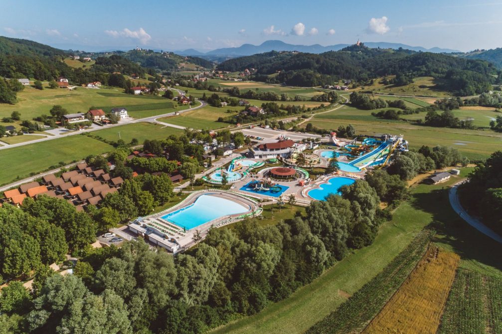 Thermal Park Aqualuna at Terme Olimia in Podcetrtek in eastern Slovenia