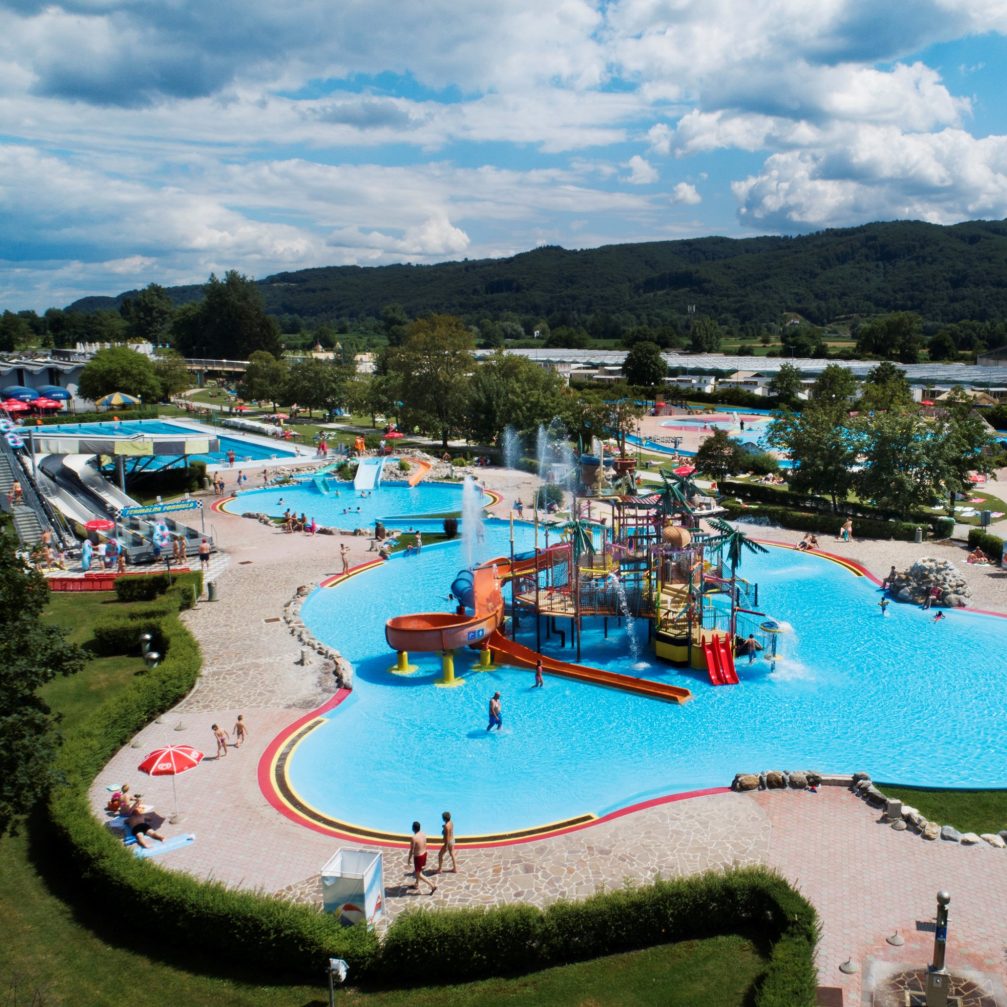Aerial view of Terme Catez Thermal Spa Complex in Slovenia