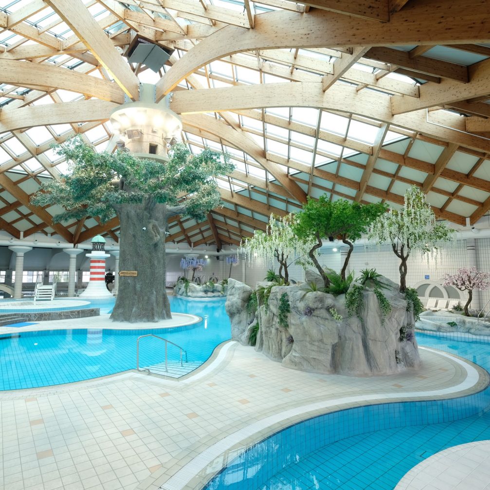 Indoor complex of pools at Terme Catez in Slovenia