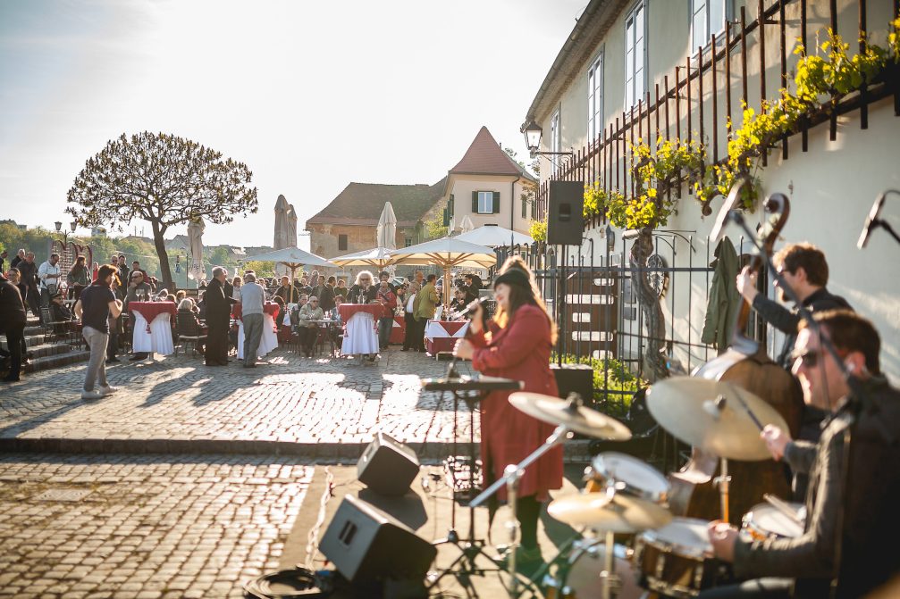 Concert in front of Old Vine House in Maribor, Slovenia